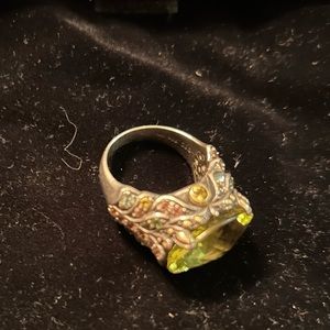 BJC. Samuel Benham citrine and multi color tourmaline ring. Vintage